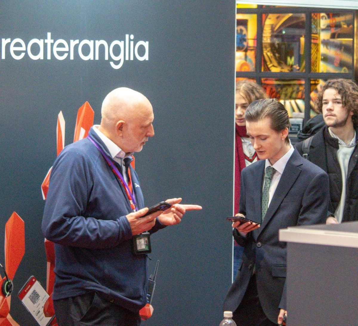 Recruiter capturing candidate details with the Job Show Mobile Scanner App at the London Job Show