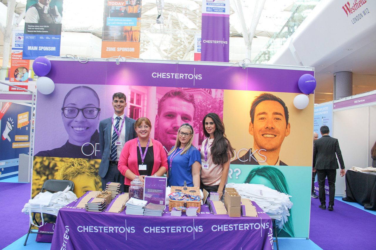 Exhibitor stand at the MK Job Show