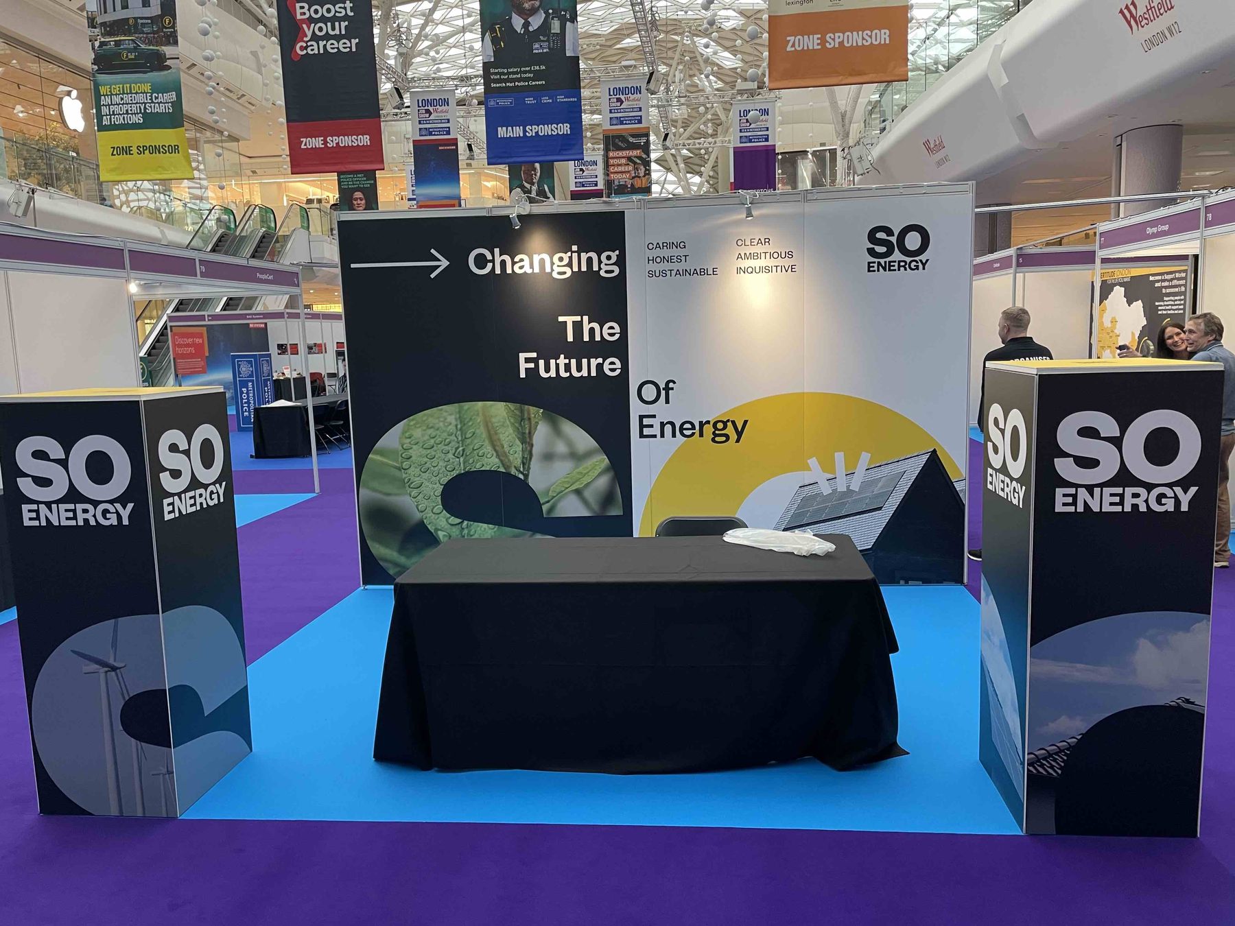 Exhibitor stand at the MK Job Show