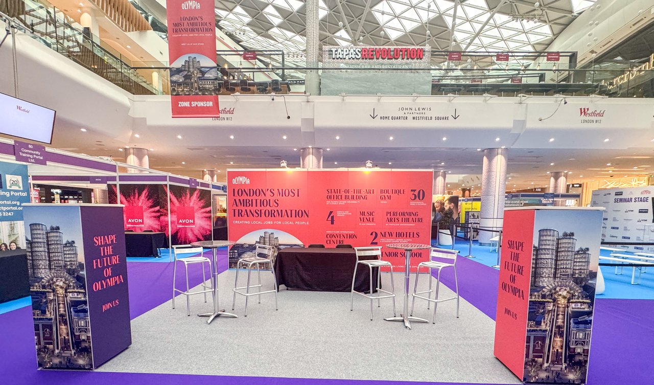 Exhibitor stand at the MK Job Show