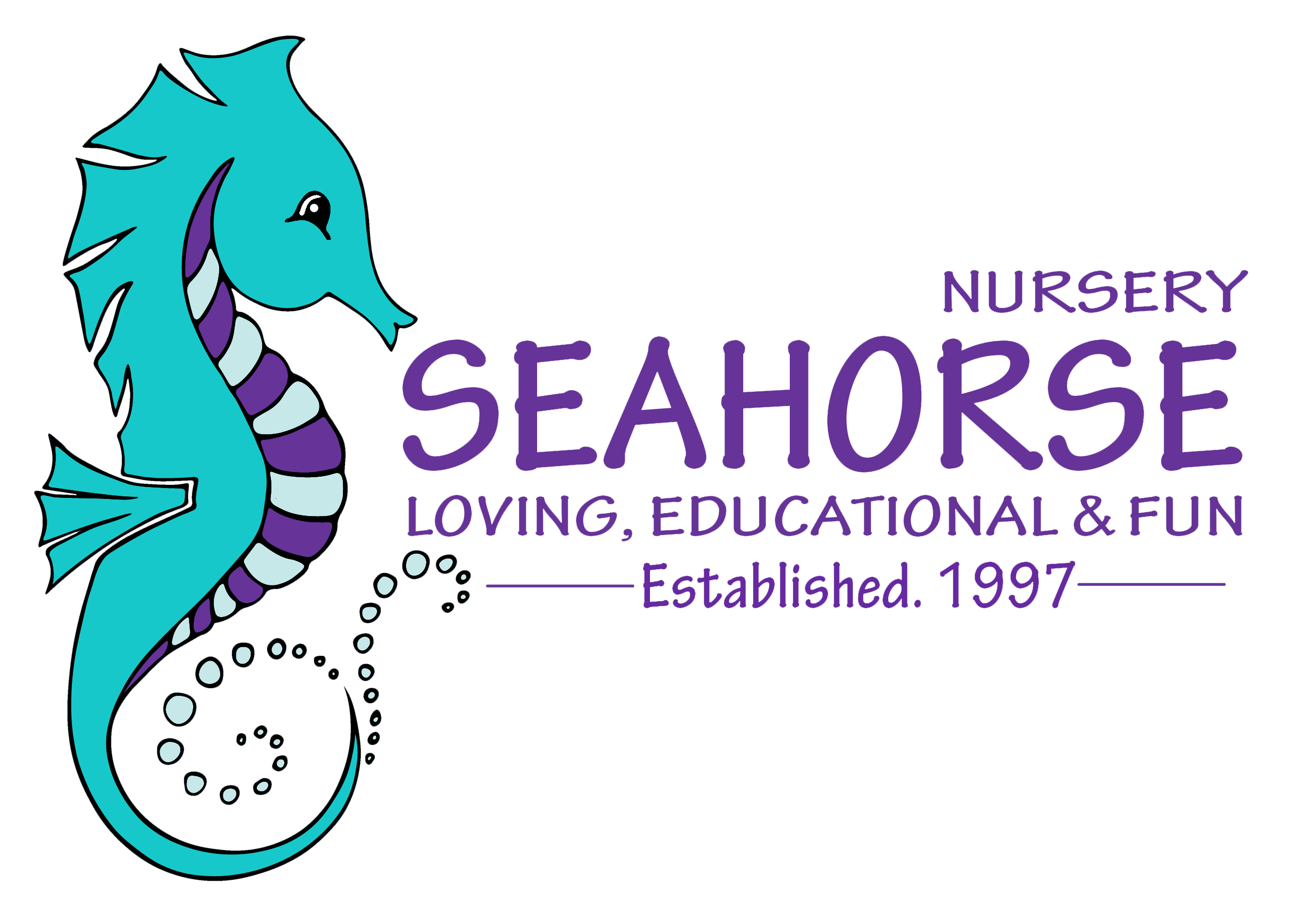 Seahorse nursery logo