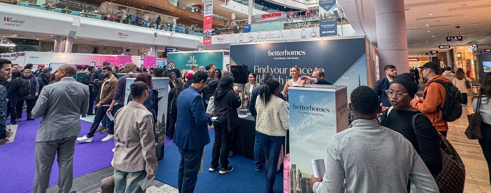 Jobseekers at the London Job Show at Westfield London